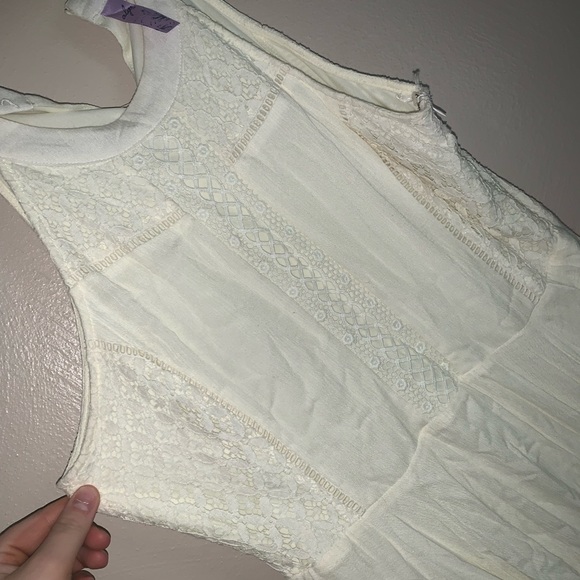Beautiful Creme Dress WORN ONLY ONCE - Picture 1 of 7